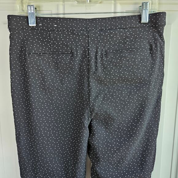 Anne Klein Black White Polka Dot Career Wear Pants Dressy Size 8 Business - Picture 4 of 10
